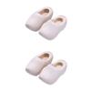 Wooden Shoes Miniature Doll Shoes Unfinished Wood Crafts Make Your Supplies Roleplay Collection for Dollhouse DIY Crafts view 1