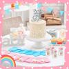 36 Pcs 3.5 Inch Baby Bottle Shower Favor Mini Plastic Candy Bottle Clear Bottles for Baby Shower Mini Feeding Candy Box for Party Favor Gift Decor(Pink) view 4