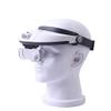 YONGERN Head-Mounted Repair Magnifying Glasses HD Lens with 2LED Lights Reading Precise Eyeglasses Jewelry Loupe Appraisal Watch Tool (Color : 1x1.5X 2x2.5x3.5X, Size : 108X40MM) view 2
