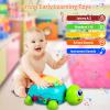 Baby Toys 6 to 12 Months Crawling Turtle Musical Infant Toy for 12 Months Old Light Up Tummy Time Toys Early Eduactional Learning Montessori Toy for 8 9 10 Month Baby Boy Girl Toddler view 2