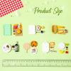 38 Pcs Miniature Food Toy Miniature Doll House Accessories Miniatures Play Sets Small Doll Food Dollhouse Foods, Hamburger Fries Soda Milk Juice Fast Foods Set for Pretend Kitchen(Novel Style) view 2