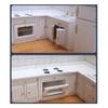 Wooden Dollhouse Miniature Furniture Kitchen Play Cabinet Fridge Set Freely Combined 1/12 Scale view 3