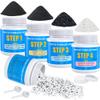 Rock Tumbler Polishing Grits and Ceramic Tumbling Media Kit | Essential for Polishing, 4 Steps Rock Tumbling Refill Media, Polish up to 25 lbs of Rocks, Work with Any Rock Tumblers, For More Tumbles view 1