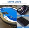 INOOMP Plastic Poker Chip Tray Thick and Holder for Easy Organization of Poker Chips Compact for Gaming Tables and Storage view 3