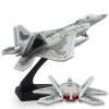 OTONOPI Fighter Jet Toy F-22 Raptor Fighter Bomber Aircraft Diecast Army Fighting Jet 1/100 Airplanes Model with Lights and Sounds for Kids view 1