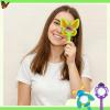 Oudain 3 Piece Flower Magnifying Glasses Pretty Petals Design with Insect and Butterfly Theme, Handheld Magnifier Gift Outdoor Exploration view 4