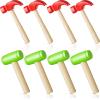Deekin Toy Hammer Simulation Small Wooden Plastic Maintenance Tools Hammers Educational Toys Party Gift for Teens Girls Boys School Birthday Games Party Supplies(8 Pcs,2 Style Toy Hammer) view 1