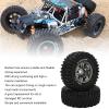 2Pcs 1/7 RC Wheels and Tires,Rubber Plastic Tire Skin,Rubber tire Surface has a Bumpy Texture,Replace for ZD Racing 1/7 DBX?07 RC Car Upgrade Part Truck Compatible(blue), Rubber Plastic Tire Skin view 3