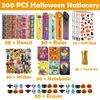 200PCS Halloween Party Favors for Kids Stationery Set, 30 PACK Assorted Halloween Goodie Bag Stuffers, Bulk Halloween Treats Bags for Trick or Treat Pencils Erasers Rulers view 2