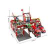 General Jim's Fire Station Multi Emergency Vehicle 774 Piece Modular Building Block Bricks Amazing Colorful 2 Level Fire Station Building Block Bricks Toy with Helipad - for All Building Levels view 3