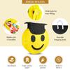 Congrats Grad Smiley Face Emoji Pinata - Piatas for Graduation, Cinco de Mayo, Coco Themed Parties for Kids - High Quality Paper - Easy to Fill with Candy and Favors - Mexican Party Decorations view 2