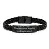 A Day Without Juggling is a Day Wasted. Juggling Braided Leather Bracelet, Unique Juggling, for Men Women view 1