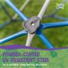 Jack and June Free-Standing Powder-Coated, UV Resistant Steel Jungle Gym Climber, Blue view 3
