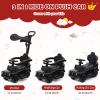 Costzon Push Car for Toddlers, 3 in 1 Mercedes Benz Stroller Sliding Walking Car w/Canopy, Handle, Armrest Guardrail, Underneath Storage, Horn Sound, Foot-to-Floor Ride On Toy for Boys Girls (Black) view 2