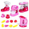 Kitchen Appliances Toy,Kids Kitchen Pretend Accessories Play Set,Coffee Maker Machine,Blender,Mixer and Kettle with Realistic Light and Sounds,Play Kitchen Set for Kids Boys Girls view 1
