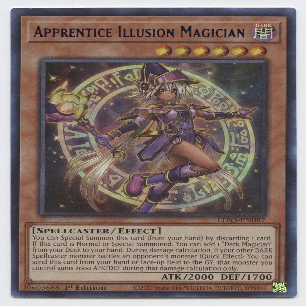 Apprentice Illusion Magician (Blue) - LDS3-EN087 - Ultra Rare - 1st Edition