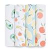 aden + anais Essentials Muslin Swaddle Blankets, Newborn Receiving Blanket for Swaddling, 100% Cotton Baby Swaddle Wrap, 4 Pack, Farm to Table view 1