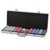 American Legend 500-Piece All-in-One Poker Set with Luggage-Style Aluminum Carrying Case with Two Keys view 1