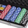 American Legend 500-Piece All-in-One Poker Set with Luggage-Style Aluminum Carrying Case with Two Keys view 3