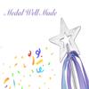 Lovelyshop Lavender Crystal Metal Star Fairy Wand with Blue Ribbon for Girls Halloween Decorations view 4