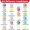 Flexible Condition Rings Status Effect Markers (120 Rings for Standard & Large)- 24 Different Conditions DND Flexible Design- Easy Affix Base Slides Under Figure- Compatible w Pathfinder & RPG Games view 2