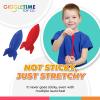 Giggle Time Stretchy Rocket Flyers 3" - Toddler Toys in Blue, Red, and White - Kids Toys for 3-Year-Old Boys, Kids Party Favors, Piata Stuffer, Carnival Prize, Back to School Supplies - 36 Pcs view 3