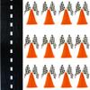 4E's Novelty 38 Pieces Set - 12 Traffic Cones With Hole on Top, 24 Checkered Flags, Racetrack Floor Runner - for For Race Car Birthday Party Supplies, Table Centerpiece Decorations Kids Gift view 1