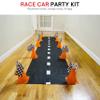 4E's Novelty 38 Pieces Set - 12 Traffic Cones With Hole on Top, 24 Checkered Flags, Racetrack Floor Runner - for For Race Car Birthday Party Supplies, Table Centerpiece Decorations Kids Gift view 4