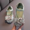 Childrens Shoes Pearl Rhinestones Shining Kids Princess Shoes Baby Girls Shoes for Party and Infant Girl (Green, 21) view 2