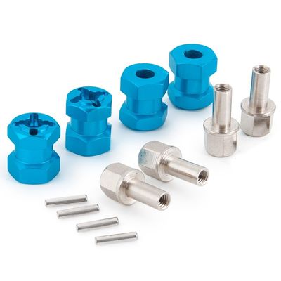 Greendhat Aluminum Alloy 12mm Wheel Hub Hex Drive Adaptor 15/20/25/30mm Extension for Axial SCX10 Wraith 1/10 RC Car Upgrade Parts ( Color : 15mm Blue )