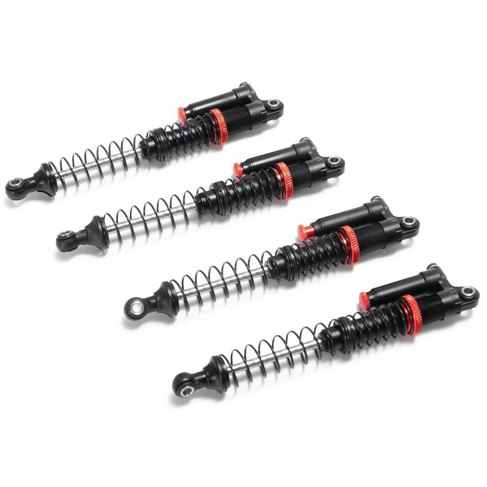 Greendhat RC Piggyback Shock Absorber Kit Aluminum Truck Accessory 90/100/110/120mm for 1:10 Axial SCX10 RC Rock Crawlers ( Color : 110mm 2PCS )