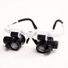 YONGERN Acrylic Lens Magnifying Lens Wearing Glasses 8 Times 23 Times High Magnification with Led Light (Color : White 8X) view 2