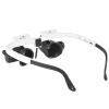 YONGERN Acrylic Lens Magnifying Lens Wearing Glasses 8 Times 23 Times High Magnification with Led Light (Color : White 8X) view 3