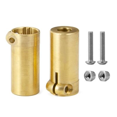 2pcs Golden Rear Axle Adapters Counterweight for AXIAL SCX10 II AX90046 1/10 RC Crawler Car Upgrade Parts ( Color : 2Pcs )