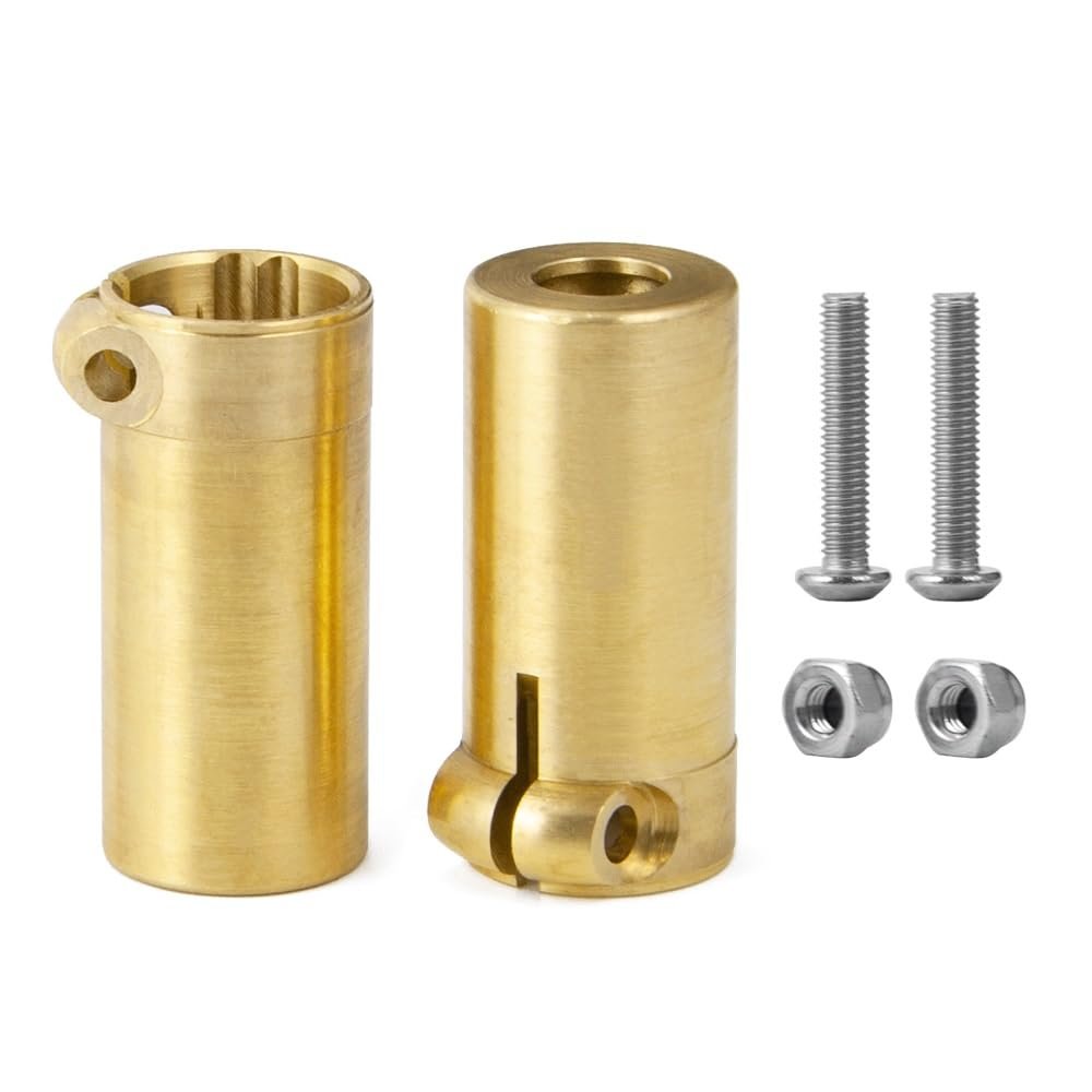 2pcs Golden Rear Axle Adapters Counterweight for AXIAL SCX10 II AX90046 1/10 RC Crawler Car Upgrade Parts ( Color : 2Pcs )
