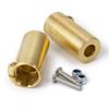 2pcs Golden Rear Axle Adapters Counterweight for AXIAL SCX10 II AX90046 1/10 RC Crawler Car Upgrade Parts ( Color : 2Pcs ) view 4