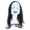 haozaikeji Halloween Scary Head Mask, Horror Long Hair Ghost Head Mask Death Witch Zombie Cosplay Costume Creepy Party Decoration Supplies view 1