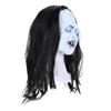 haozaikeji Halloween Scary Head Mask, Horror Long Hair Ghost Head Mask Death Witch Zombie Cosplay Costume Creepy Party Decoration Supplies view 3