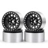 Greendhat 4pcs/Set 2.2inch Aluminum Beadlock Wheel Rim 35mm Width for AXIAL Wraith 90018 1/10 RC Rock Crawler Car Parts ( Color : Matt Black ) view 1