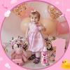 Tessco for you 2 Pcs 15 Inch Big Baby Shower Bottle for Baptism Game Large Jumbo Plastic Baby Shower Bottle Piggy Candy Bank for Girl Boy Kids Party Favor(Pink) view 3