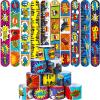 Junkin 40 Pieces Hero Tie Dye Party Favors Slap Bracelets for Kids Boys Girls Snap Bracelets Party Supplies Wristband Birthday Supplies Decorations, 10 Styles (Hero) view 1
