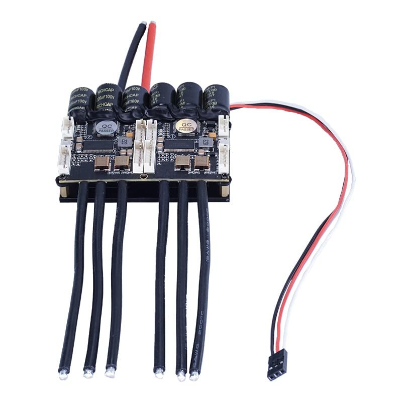 FLIPSKY Electronic Speed Controller for RC Ship Boat Dual FSESC4.20 100A (Based on ESC 4.20) with Anodized Aluminum Heatsink Open Sourse Project ESC DIY Part for Electric Skateboard