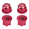 GPM 4Pc Set Upgrades Aluminum 6061-T6 Wheel Lock for 1/8 4Wd Sledge Monster Truck 95076-8 Rc Cars (red) view 1