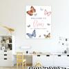 Andaz Press Personalized Birthday Welcome Sign Custom Large Canvas Welcome Sign for Kids Birthday Party, 16 x 20 Inches, Butterfly Birthday Theme, 1st Birthday Butterfly Party Decorations for Girls view 4