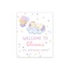 Andaz Press Personalized Birthday Welcome Sign Custom Large Canvas Welcome Sign for Kids Birthday Party, 16 x 20 Inches, Unicorn Birthday Theme, 1st Birthday Unicorn Party Decorations for Girls view 1