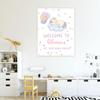 Andaz Press Personalized Birthday Welcome Sign Custom Large Canvas Welcome Sign for Kids Birthday Party, 16 x 20 Inches, Unicorn Birthday Theme, 1st Birthday Unicorn Party Decorations for Girls view 4
