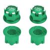 GPM 4Pc Set Upgrades Aluminum 6061-T6 Wheel Lock for 1/8 4Wd Sledge Monster Truck 95076-7 Rc Cars (Green) view 1