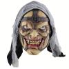 OhMill Evil Old Witch Mask Face Headgear Halloween Costume with Hair Mask Scary Party Cosplay Decoration Props Accessory view 1