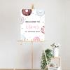 Andaz Press Personalized Birthday Sign Custom Large Canvas Welcome Sign for Kids Birthday Party, 16 x 20 Inches Donuts Birthday Theme 1st Birthday Party Decorations Two Sweet Birthday for Girls & Boys view 2