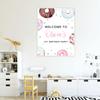 Andaz Press Personalized Birthday Sign Custom Large Canvas Welcome Sign for Kids Birthday Party, 16 x 20 Inches Donuts Birthday Theme 1st Birthday Party Decorations Two Sweet Birthday for Girls & Boys view 4
